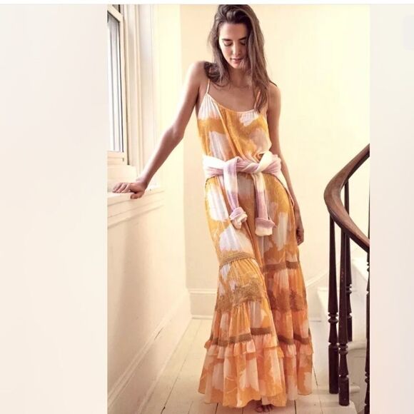 Free People Intimately Make Your Move Maxi Slip Dress Size M - Picture 1 of 10